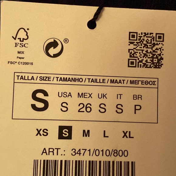 NWT. Zara Black Viscose Blend Knitwear Sleeveless Bodysuit. Size S. - Picture 7 of 9